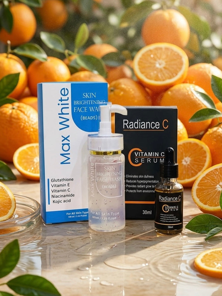 Vitamin C Serum & Ma White Face wash