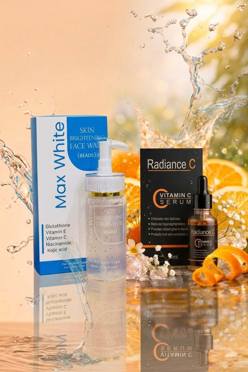 Vitamin C Serum & Ma White Face wash