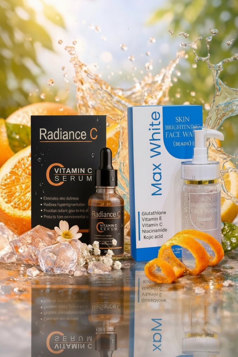 Vitamin C Serum & Ma White Face wash